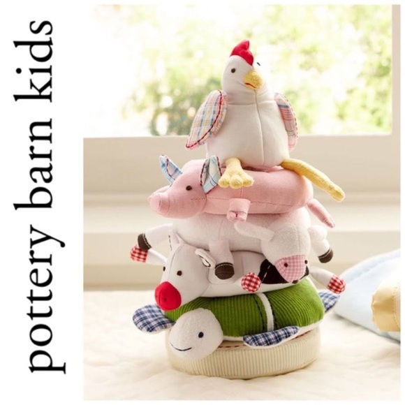 Pottery Barn Kids Toys Nwt Pottery Barn Kids Fun On The Farm Stacker Infant Toddler Stacking